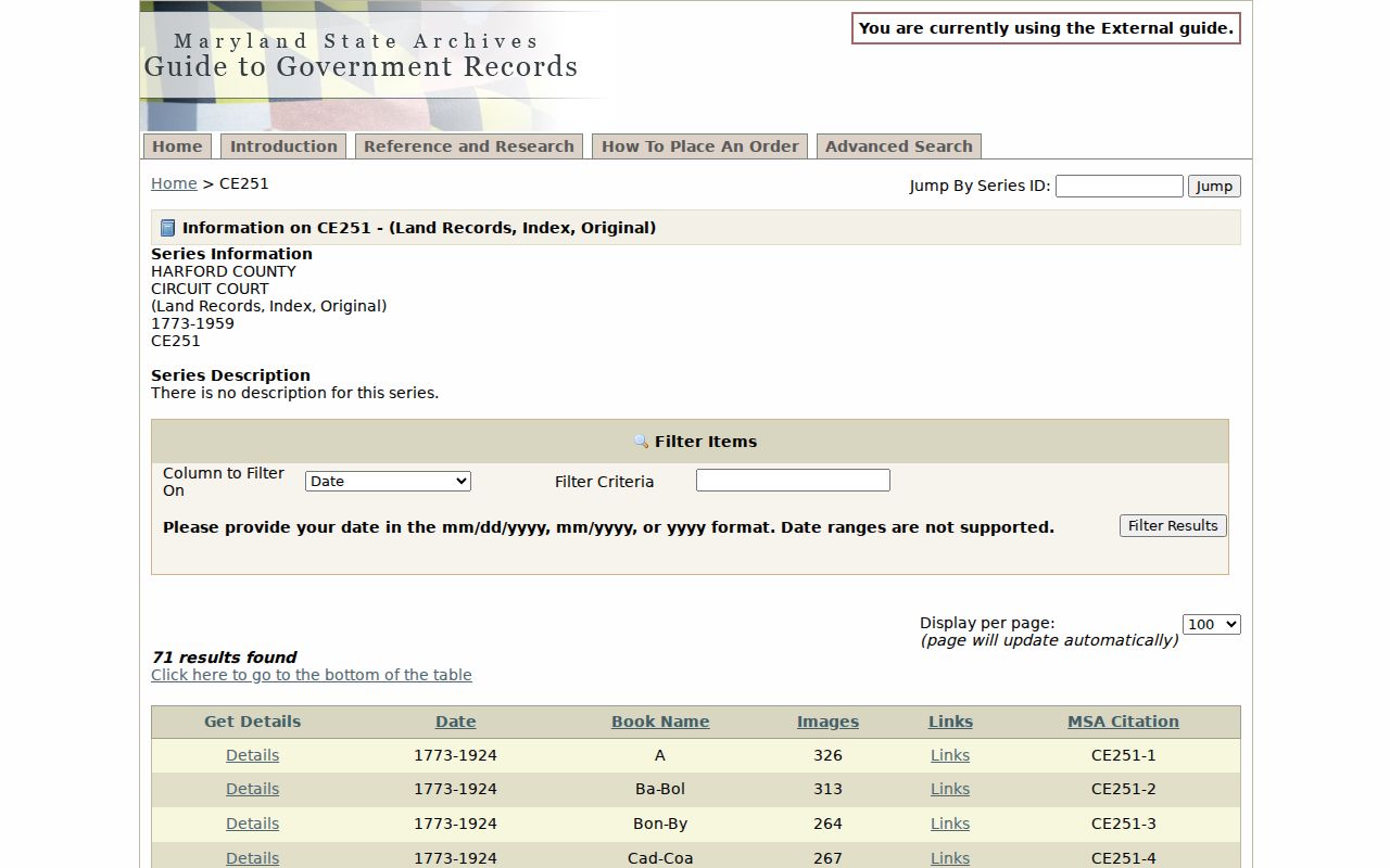 Harford historical name indexes for Edgewood people directories